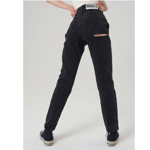 The Ragged Priest Butt Cut Jeans in Charcoal - Picture 4 of 9